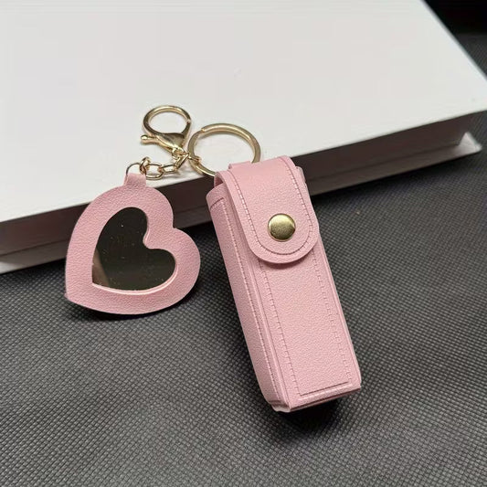 Blush Luxe Mirror & Lipstick Keychain Astria Jewellery