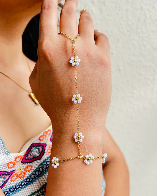 Astria Pearl Blossom Hathphool Astria Jewellery