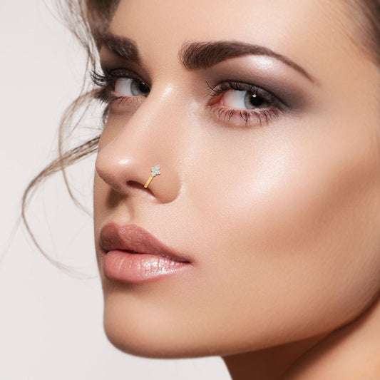 Aurora Blossom Crystal Nose Pin Astria Jewellery