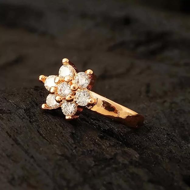 Aurora Blossom Crystal Nose Pin Astria Jewellery
