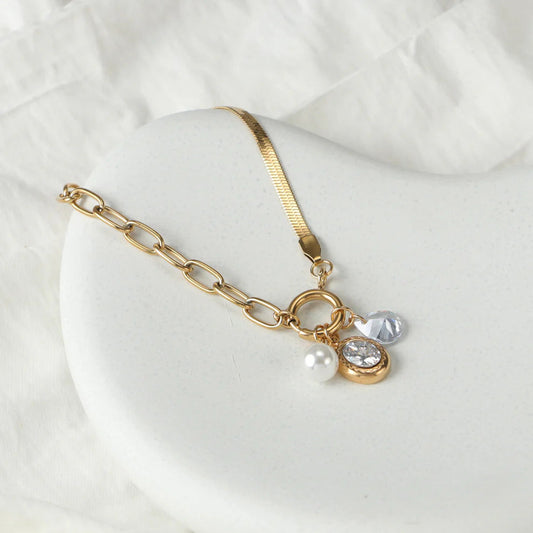 Astria Pearl Charm Luxe Bracelet Astria Jewellery