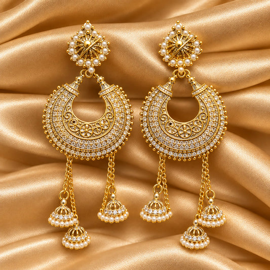 Aarohi Halo Earrings | Earrings | Astria Jewellery ASTRIA JEWELLERY