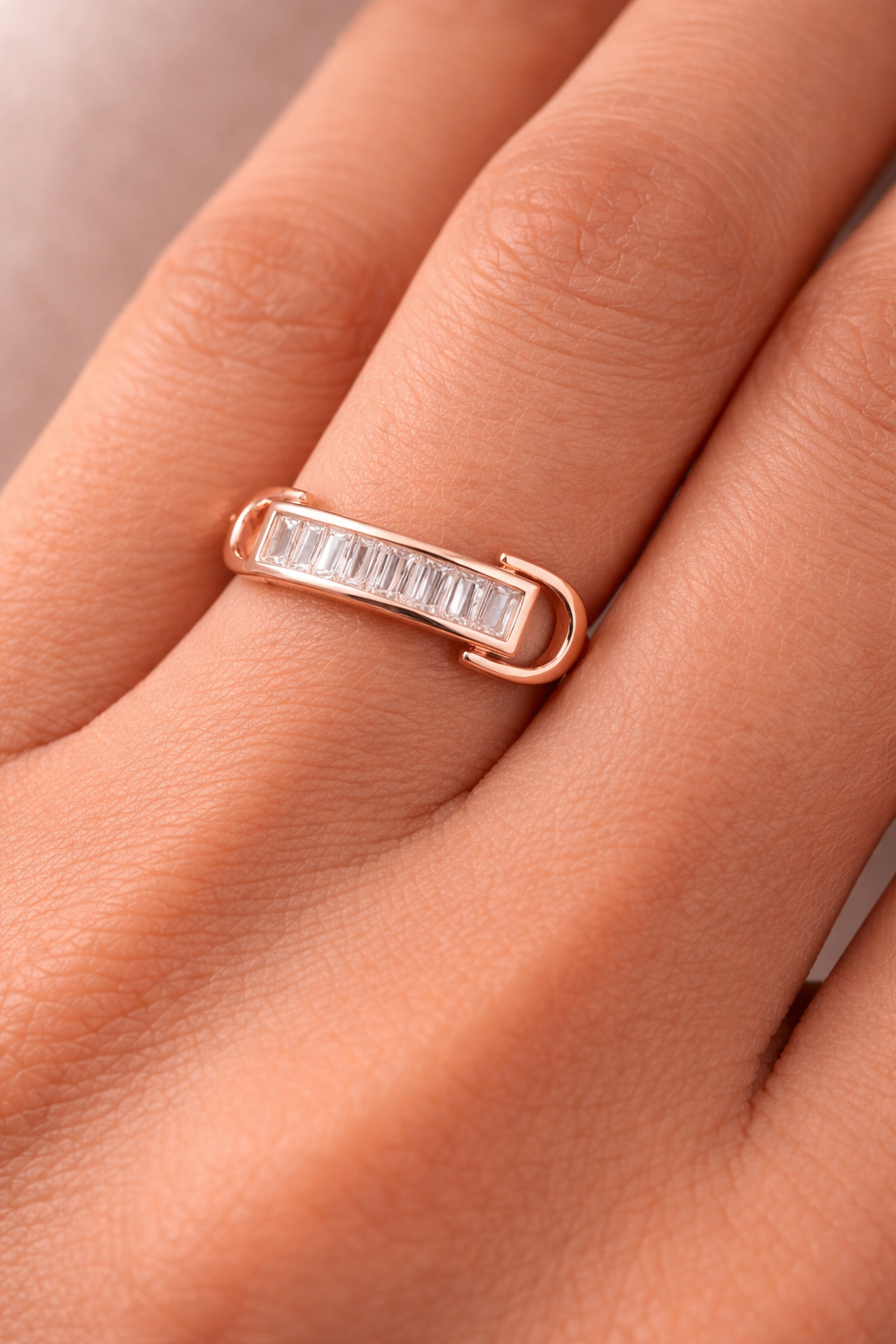 Rose Gold-Plated Adjustable Open Ring for Women Astria Jewellery