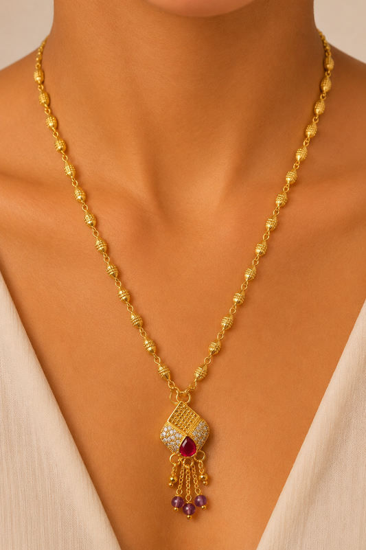 Astria Ruby Elegance Designer Mangalsutra Astria Jewellery