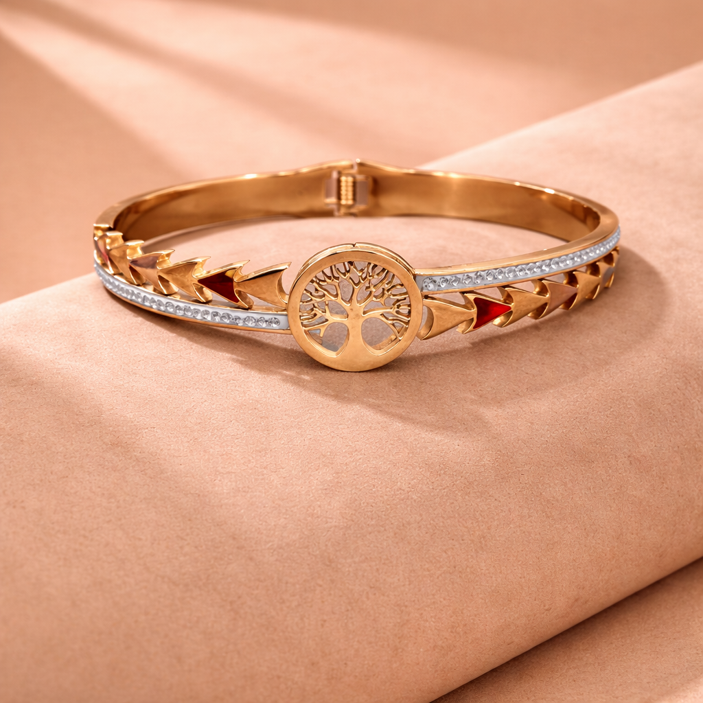 Astria Jewellery Tree of Life Gold-Plated Bracelet for Women Astria Jewellery