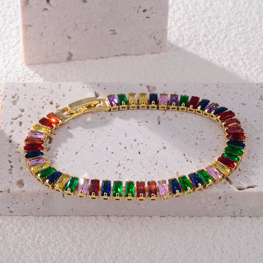 Astria Rainbow Luxe Tennis Bracelet Astria Jewellery