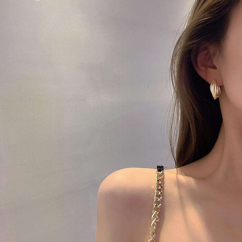 Gold Plated Chunky Hoop Earrings for Women | Layered Triple Band Design | Trendy Minimal Daily & Party Wear Jewellery Astria Jewellery