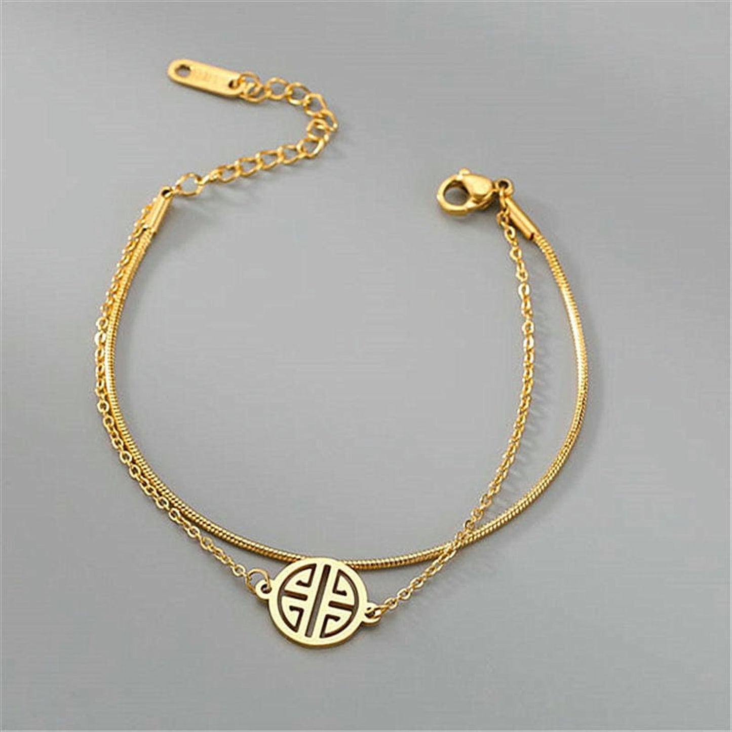 Astria Jewellery Gold-Plated Layered ANKLET for Women | Minimal Charm Chain ANKLET Astria Jewellery