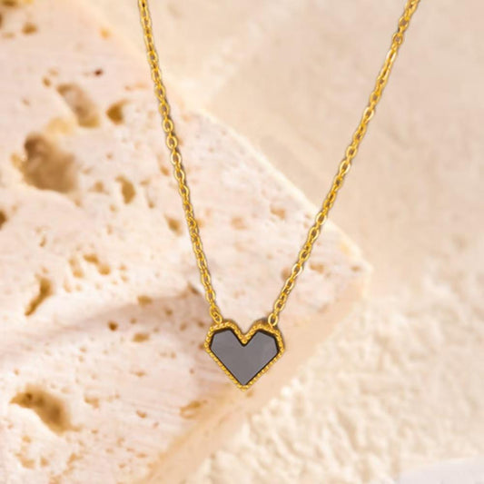 Grey Heart Necklace ASTRIA JEWELLERY