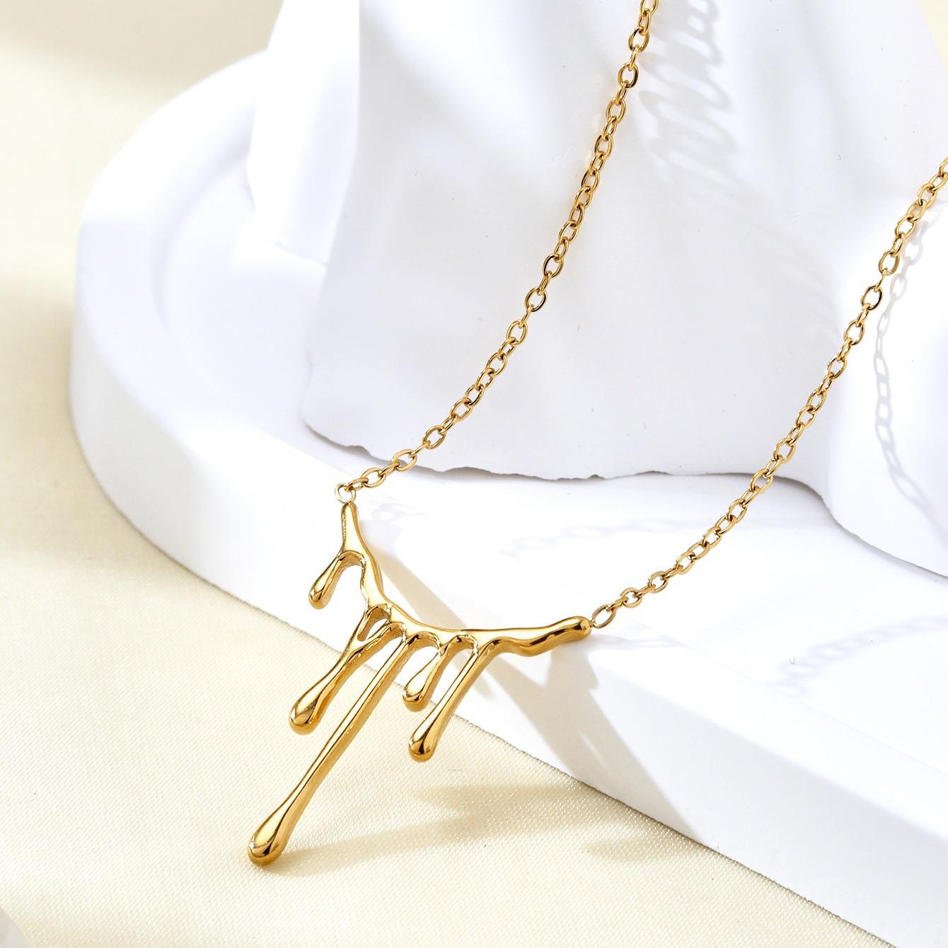 Abstract Drip Pendant Necklace ASTRIA JEWELLERY