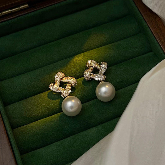 Gold Plated Bow Stud Earrings Astria Jewellery