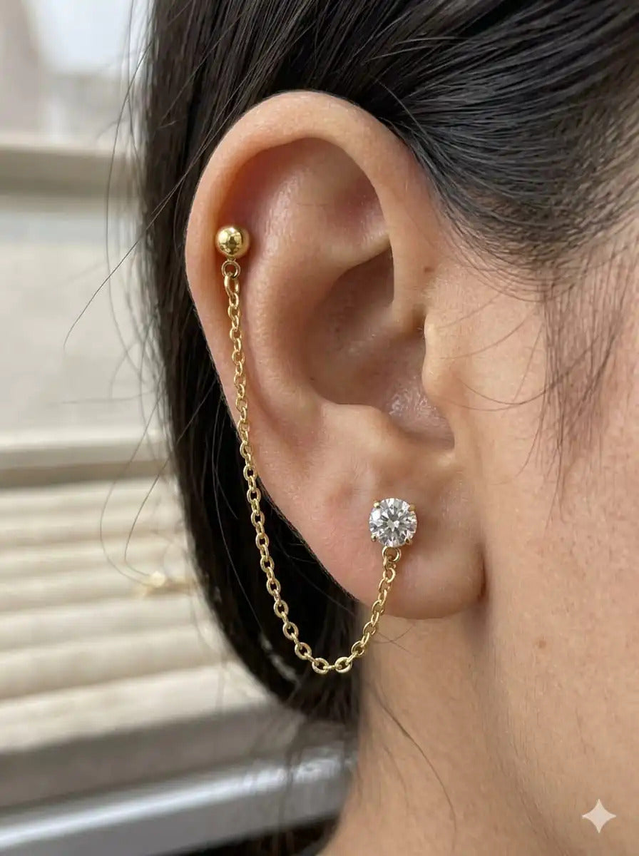 Astria Minimal Luxe Ear Chain