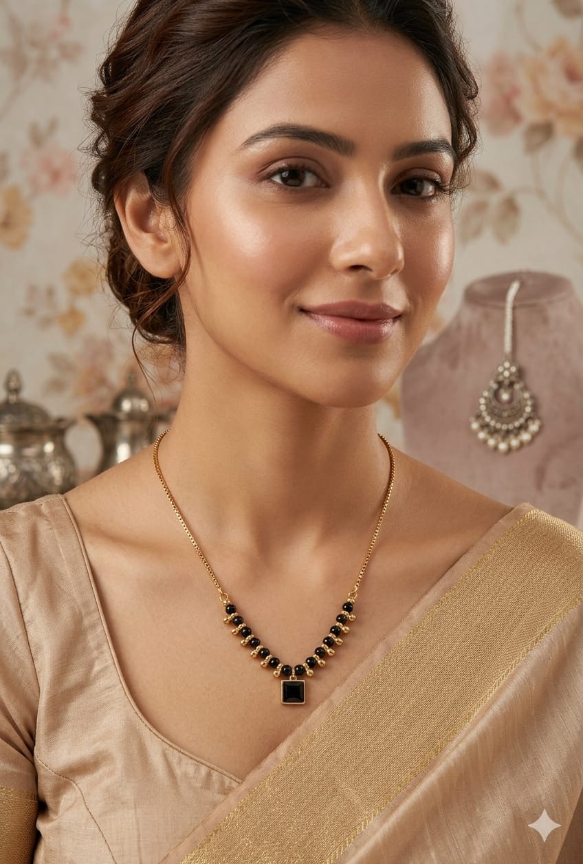 Astria Black Elegance Minimal Mangalsutra