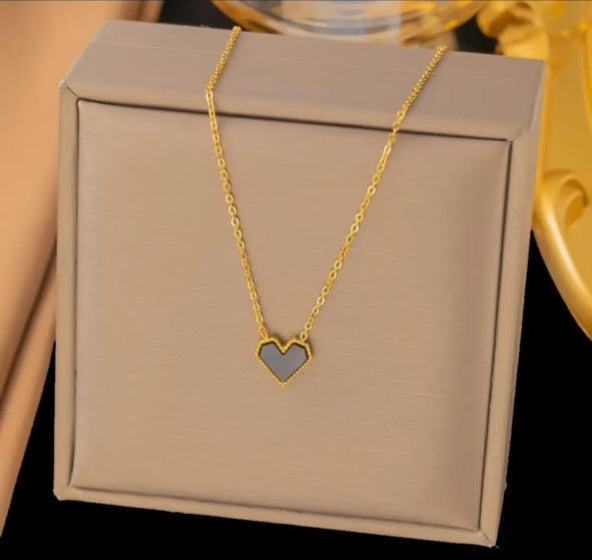 Grey Heart Necklace ASTRIA JEWELLERY