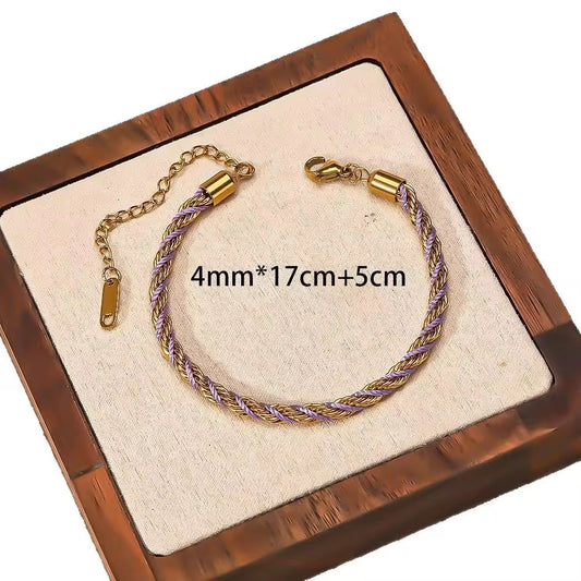 Violet Harmony Twisted Bracelet Astria Jewellery