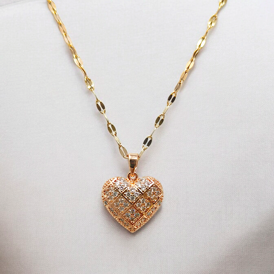 Blushing Heart Necklace ASTRIA JEWELLERY