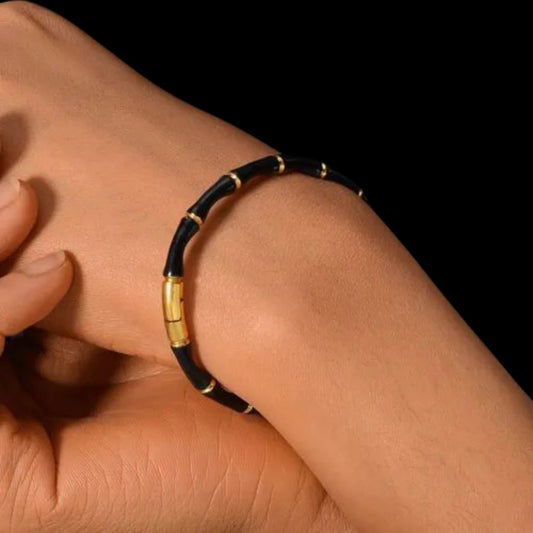 Astria Noir Bamboo Bracelet Astria Jewellery