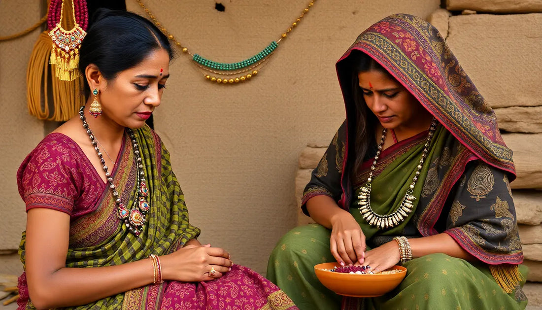 handcrafted jewelley by village women