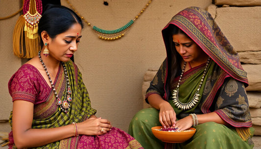 handcrafted jewelley by village women