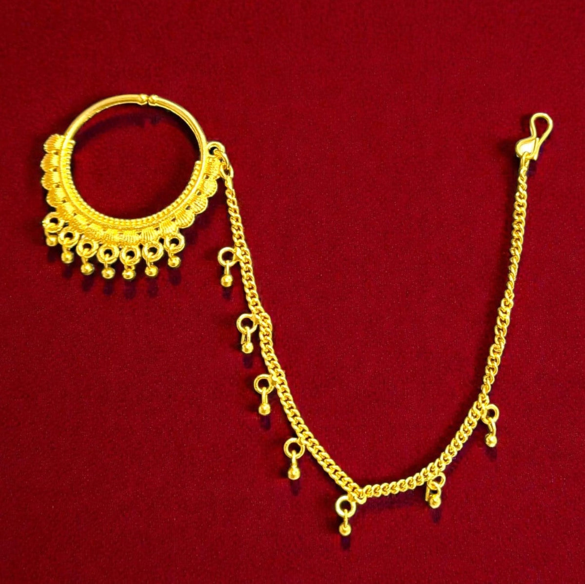 Gold-Tone Ethnic Nose Ring ASTRIA JEWELLERY