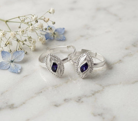 Classic Oxidized Toe Ring ASTRIA JEWELLERY