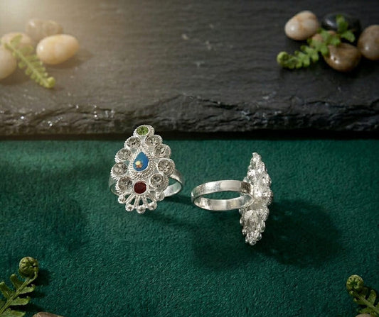 Royal Motif Toe Ring ASTRIA JEWELLERY