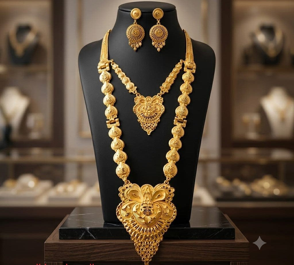 Gold Garden Necklace Set ASTRIA JEWELLERY