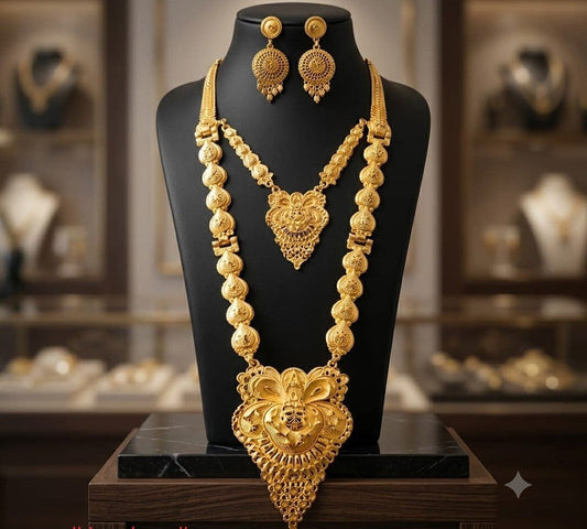 Gold Garden Necklace Set ASTRIA JEWELLERY