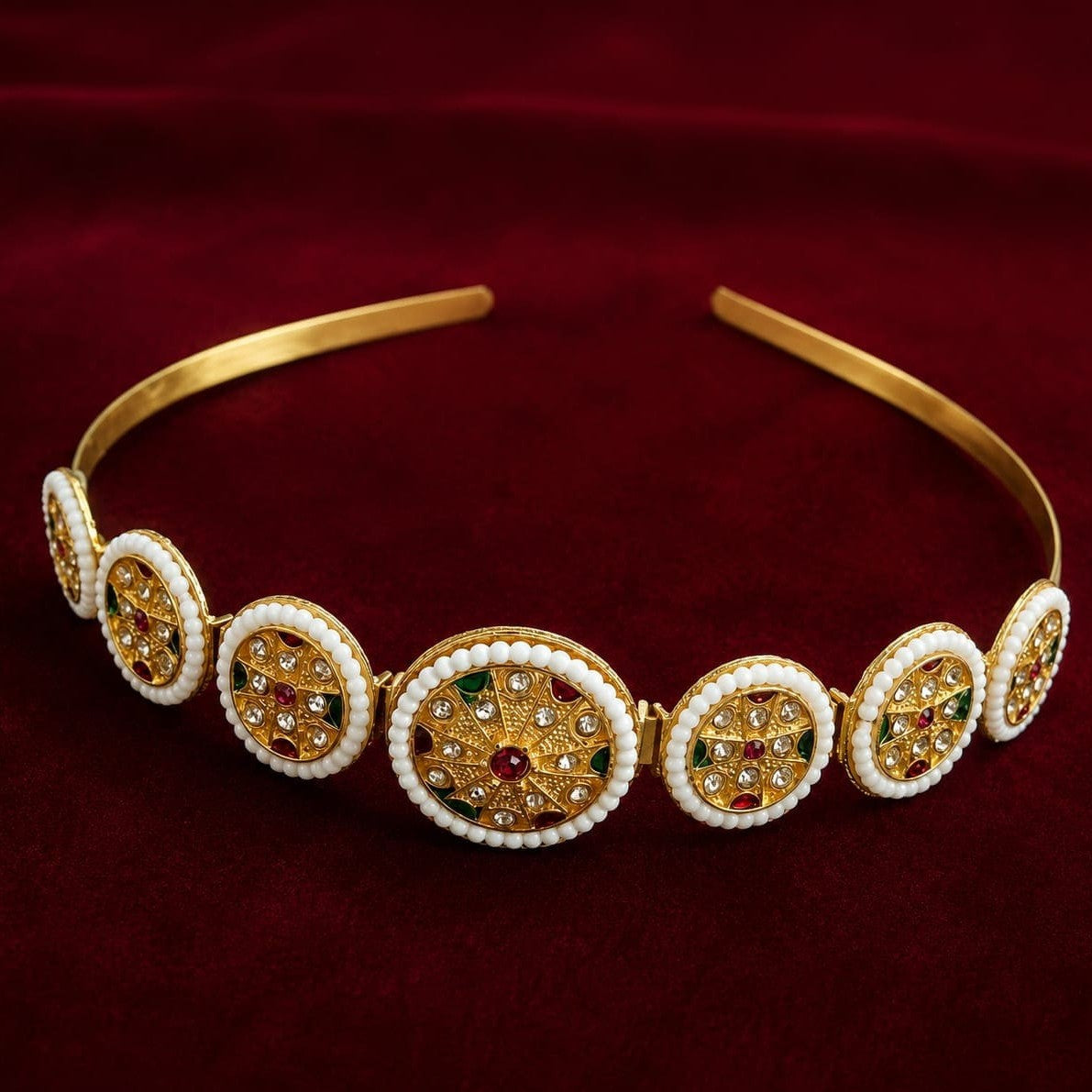 Rajsi Pearl Kundan Maang Tikka ASTRIA JEWELLERY