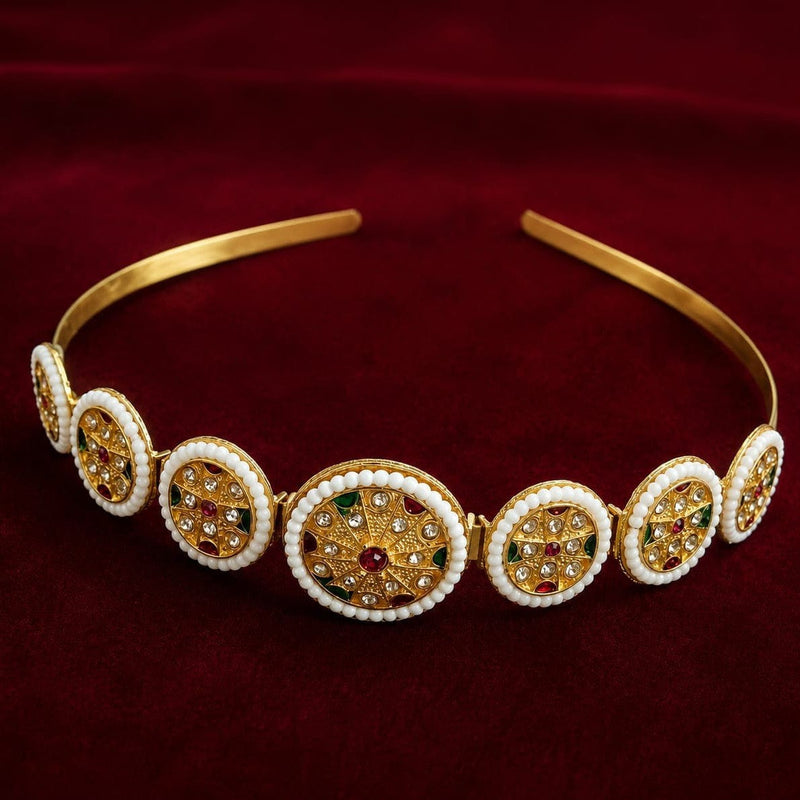 Rajsi Pearl Kundan Maang Tikka ASTRIA JEWELLERY