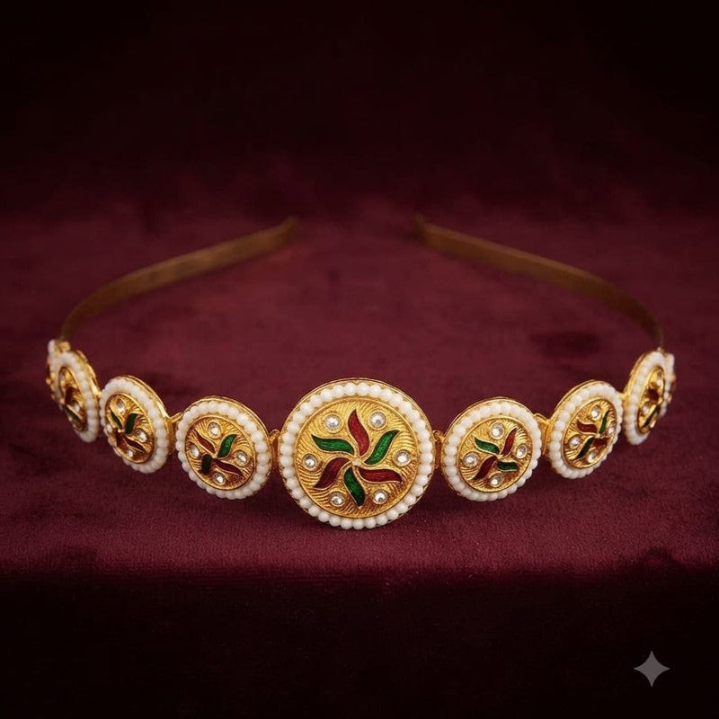 Shehnai Kundan Pearl Maang Tikka ASTRIA JEWELLERY
