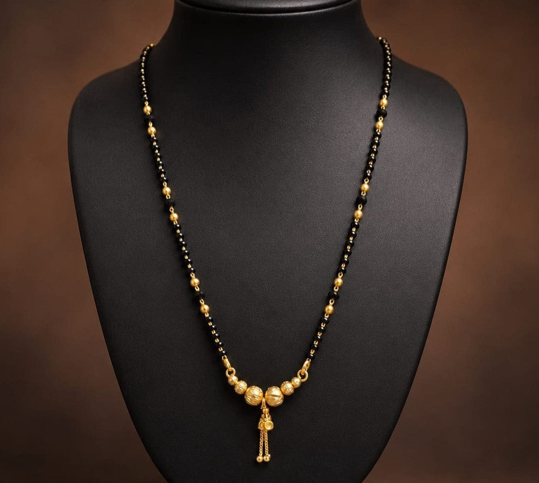 Daily Wear Mangalsutra | Black Bead Gold Jewellery ASTRIA JEWELLERY