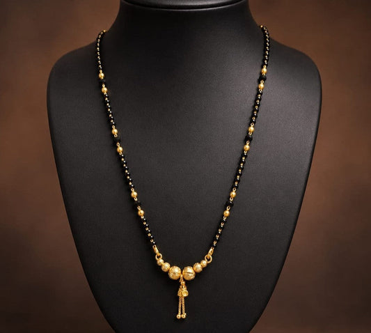 Daily Wear Mangalsutra | Black Bead Gold Jewellery ASTRIA JEWELLERY