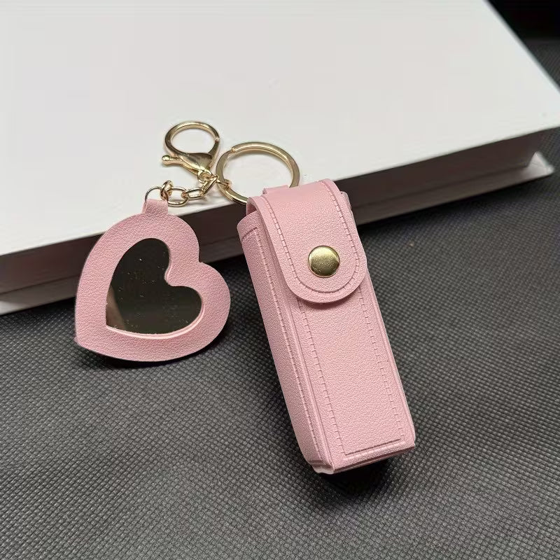 Blush Luxe Mirror & Lipstick Keychain Astria Jewellery