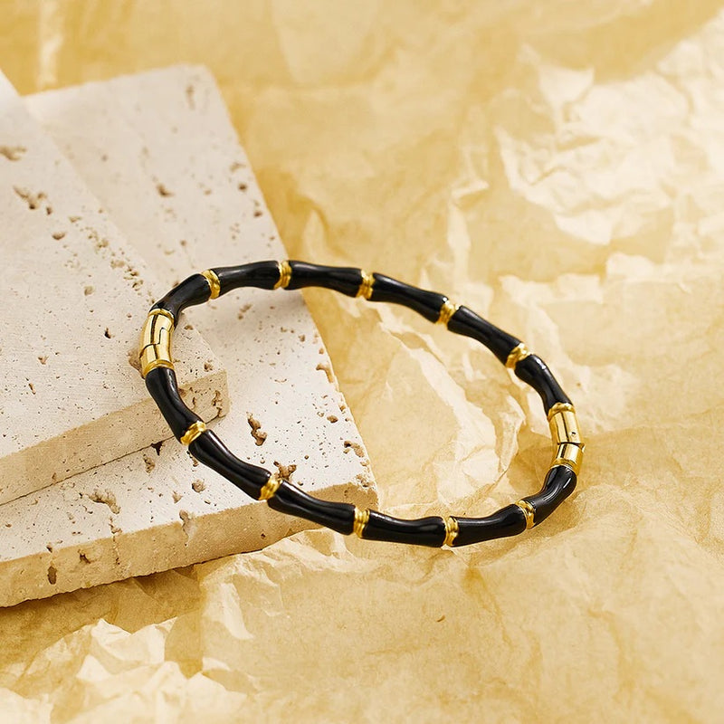 Astria Noir Bamboo Bracelet