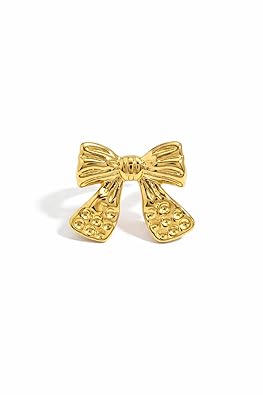 Astria Golden Bow Statement Ring