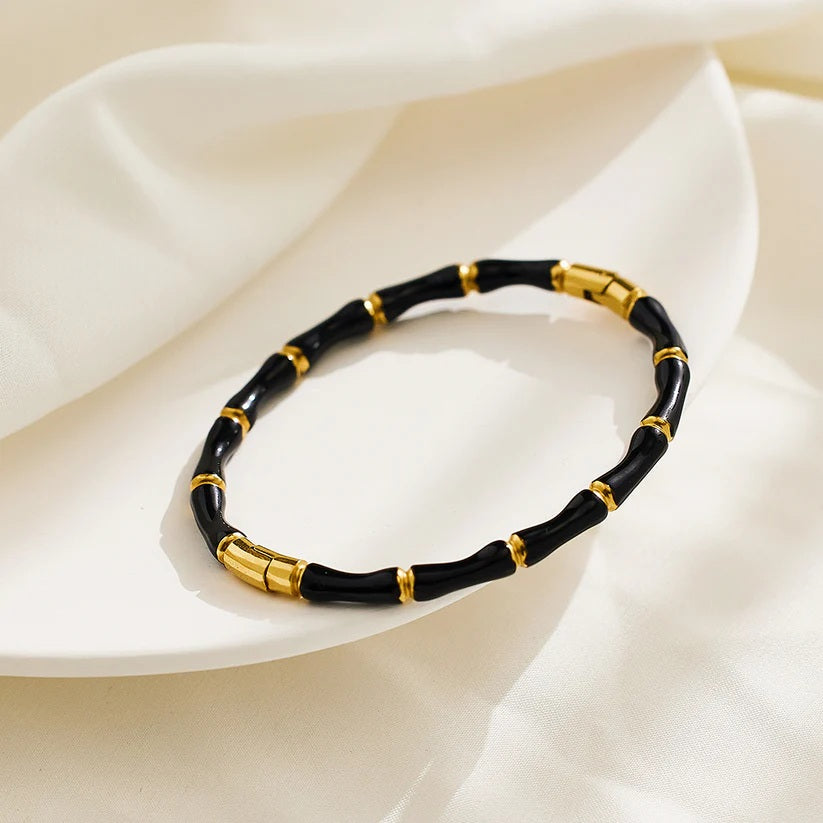 Astria Noir Bamboo Bracelet
