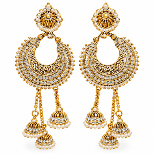 Aarohi Halo Earrings | Earrings | Astria Jewellery ASTRIA JEWELLERY