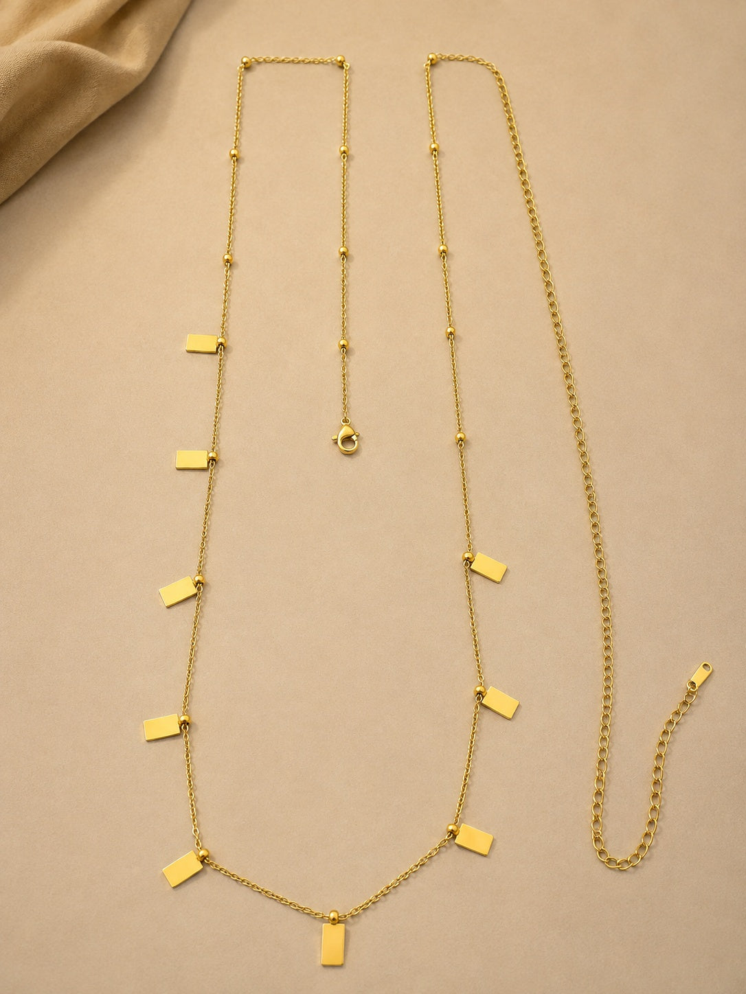 Minimal Gold Bar Waist Chain for Women | Adjustable Belly Chain | Anti-Tarnish Stainless Steel Astria Jewellery