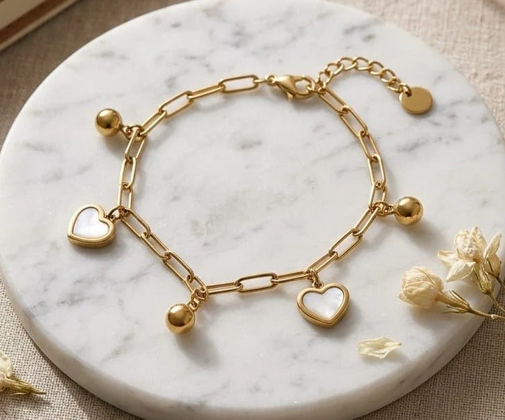 Astria Sweetheart Charm Anklet