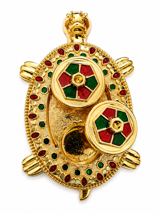 Tortoise Kumkum Chandan Set Astria Jewellery