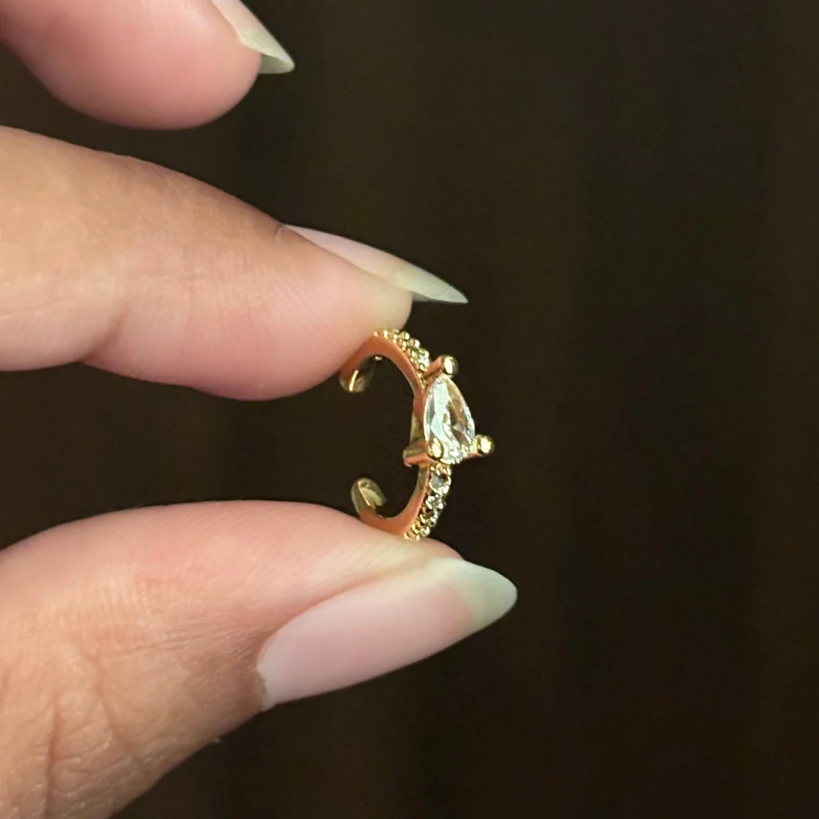 Astria Marquise Spark Ear Cuff