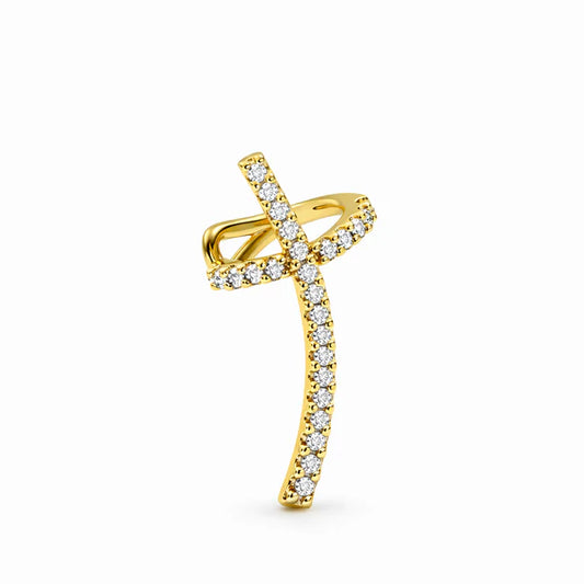 Astria Crystal Cross Ear Cuff