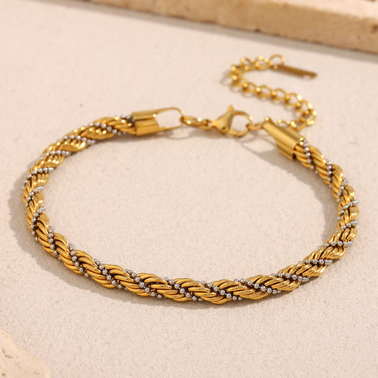 Violet Harmony Twisted Bracelet