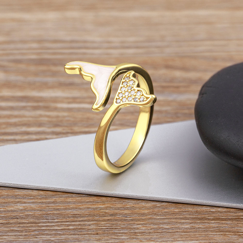 Astria Premium Butterfly Wing Ring with CZ – Minimal Adjustable Ring for Women & Girls
