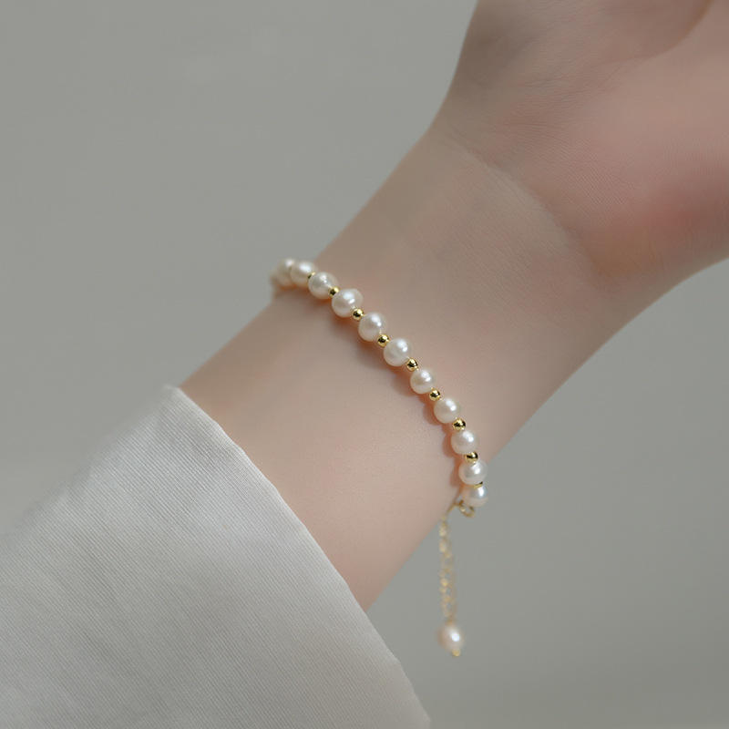 Pearl Elegance Gold Anklet Astria Jewellery
