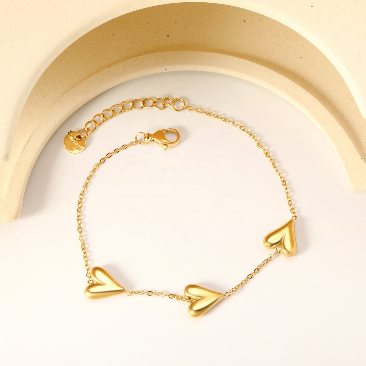 Sweetheart Gold Anklet Astria Jewellery