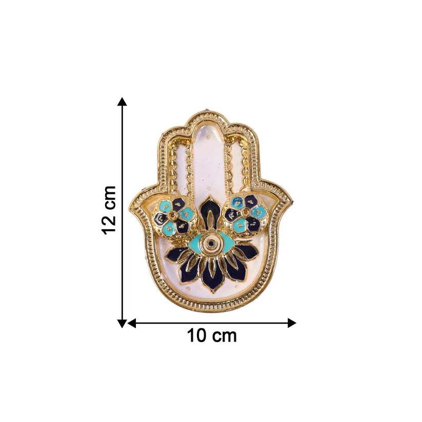 Hand Shaped Kankavati Elegant Puja Storage with Enamel Work Astria Jewellery