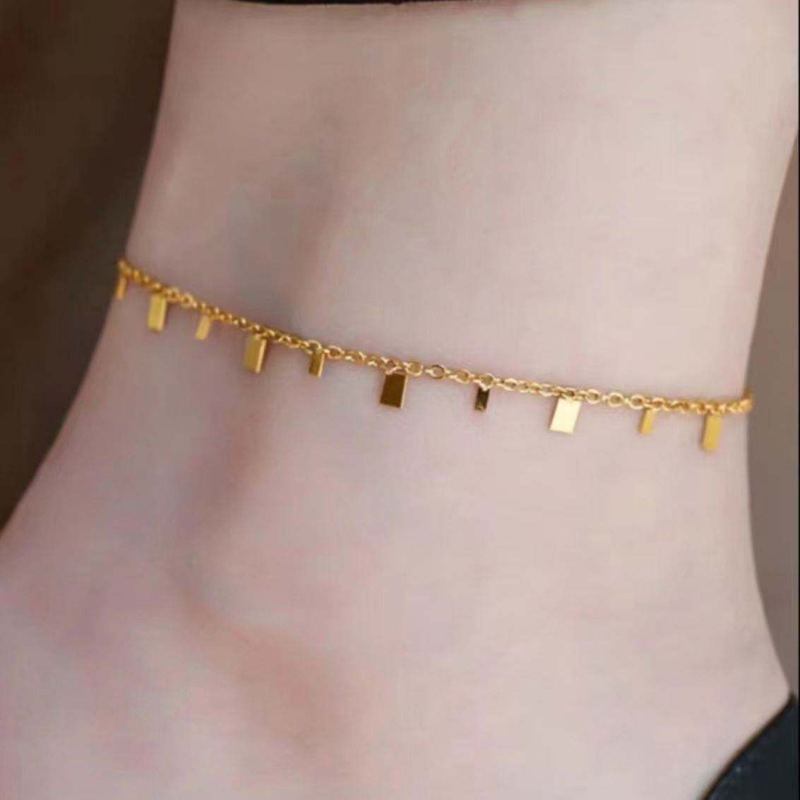 Modern Muse Gold Anklet Astria Jewellery