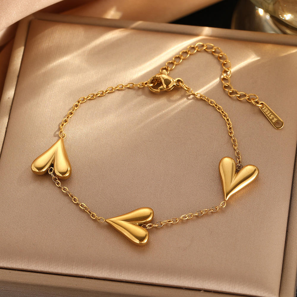 Sweetheart Gold Anklet Astria Jewellery